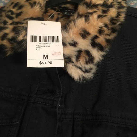 Leopard Interior Jean Jacket - Picture 5 of 8